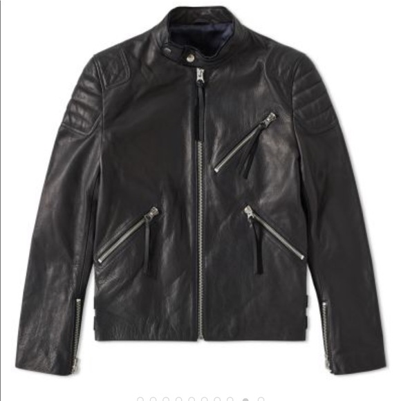 acne studios oliver leather jacket